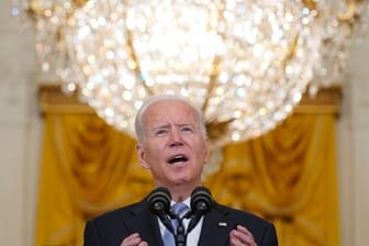US-Präsident Joe Biden spricht im Weißen Haus über die Situation in Afghanistan.