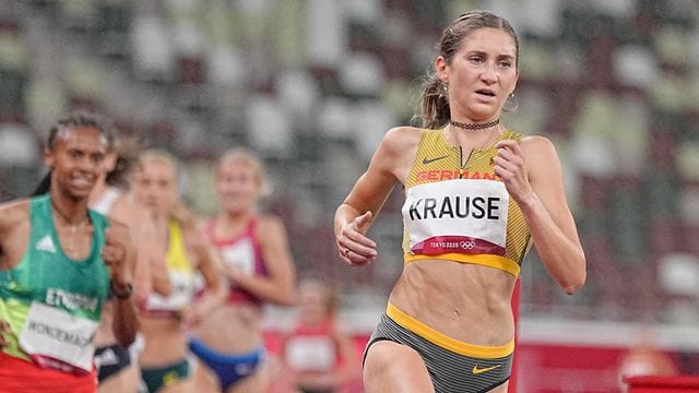 Gesa Felicitas Krause (r) startet beim Istaf.