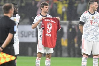 Die Bayern-Stars um Thomas Müller (M.