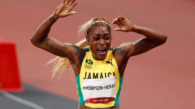 Lief beim Diamond-League-Meeting in Eugene über 100 Meter eine Fabelzeit: Olympiasiegerin Elaine Thompson-Herah.