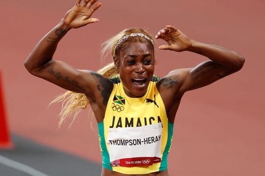 Lief beim Diamond-League-Meeting in Eugene über 100 Meter eine Fabelzeit: Olympiasiegerin Elaine Thompson-Herah.