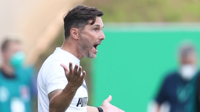 Fürths Trainer Stefan Leitl ist mit seinem Team "in der Bundesliga angekommen. Fürths Trainer Stefan Leitl ist mit seinem Team "in der Bundesliga angekommen.