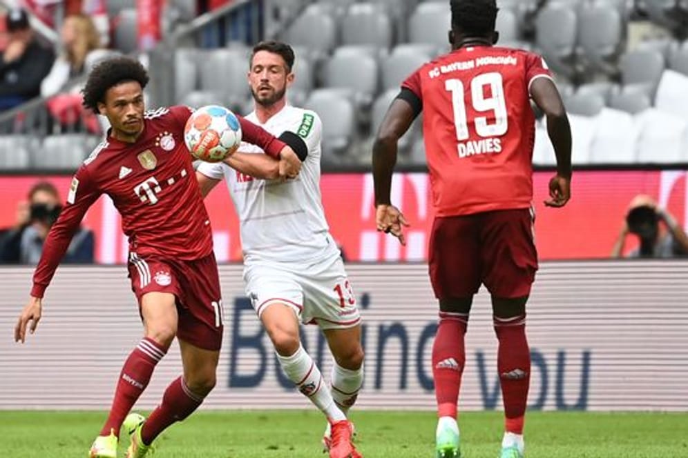 Fehlte gegen Köln nicht nur gegen Mark Uth die Durchschlagskraft: Bayern-Profi Leroy Sane (l).