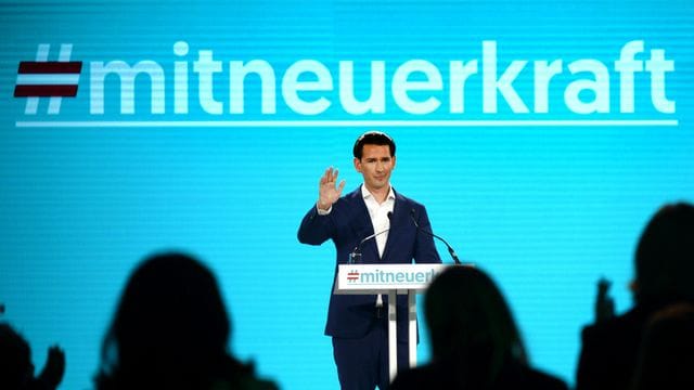 Österreichs Kanzler Sebastian Kurz beim Parteitag der ÖVP.