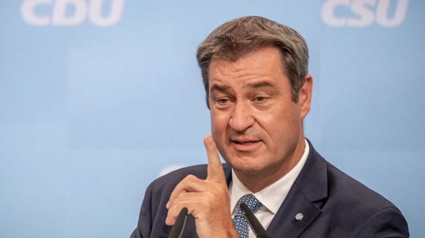 CSU-Chef Markus Söder ist zufrieden mit der Corona-Politik des Landes.