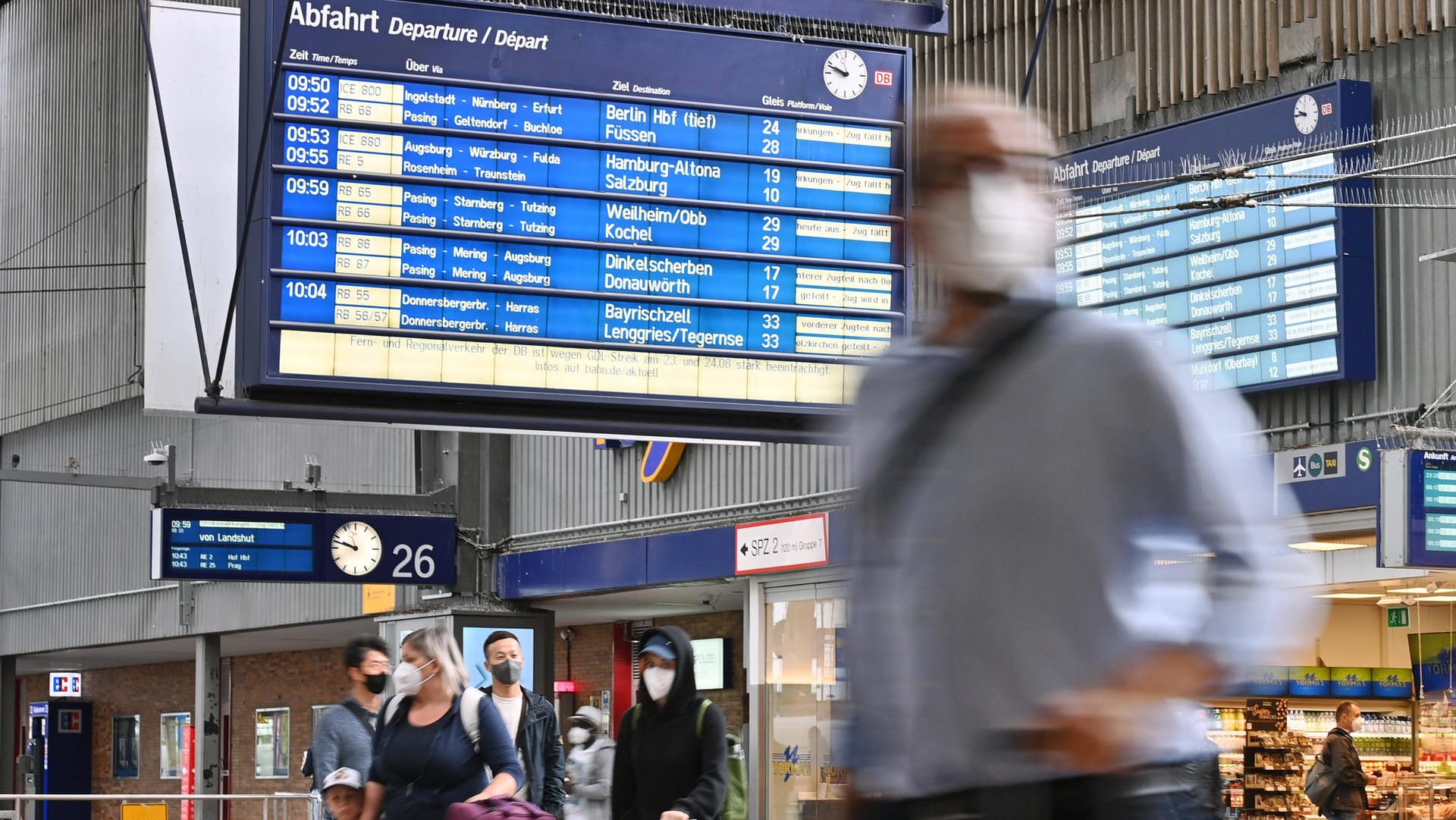 Zugausfälle en masse am Münchner Hauptbahnhof: Die Lokführer haben dieses Jahr bereits zwei Mal den Bahnverkehr in Deutschland zum Erliegen gebracht.