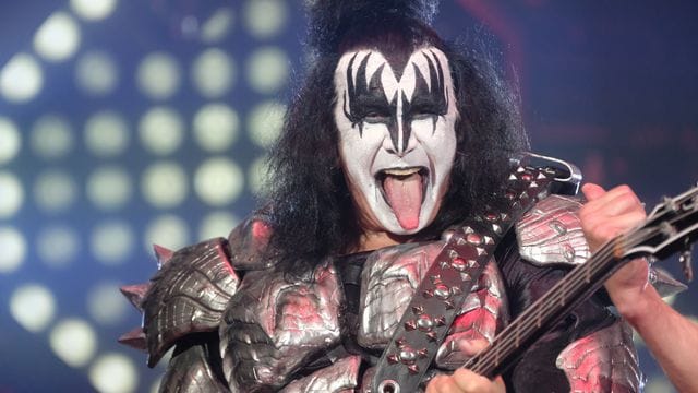 Gene Simmons beim Auftaktkonzert der Deutschland-Tour 2019.