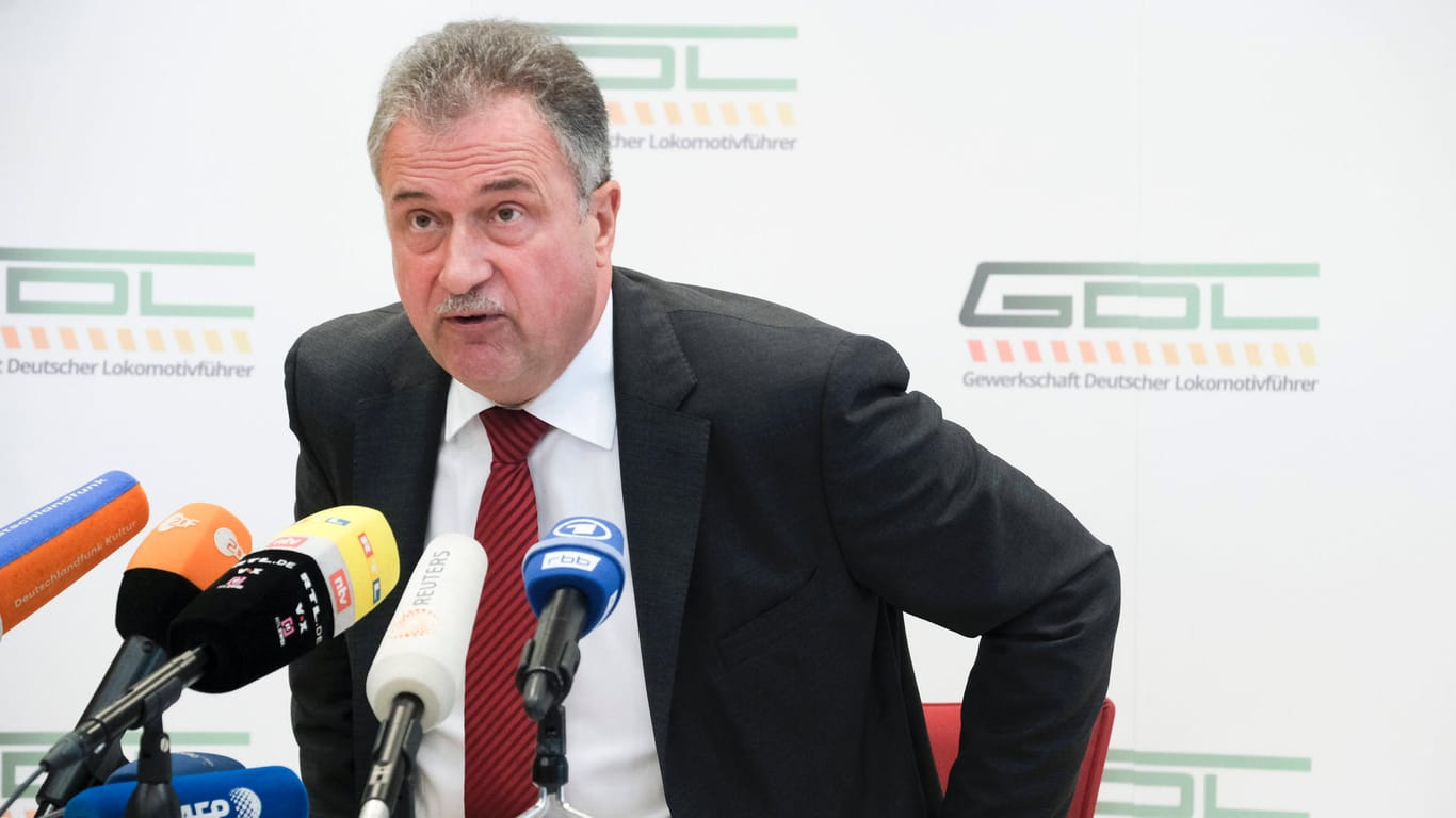 Claus Weselsky: Der Bundesvorsitzende der GDL kritisiert die Bahn scharf.