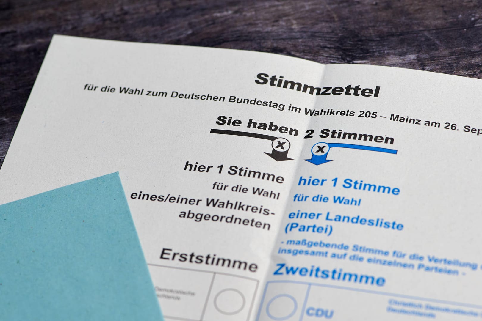 Stimmzettel zur Bundestagswahl am 26.September: Wen wählen? Wahltools gleichen die eigenen Positionen mit denen der Parteien ab.