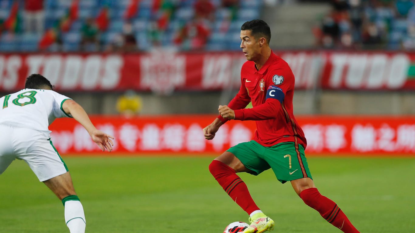 Ronaldo in Aktion: Der Portugiese glänzte mit einem historischen Doppelpack.