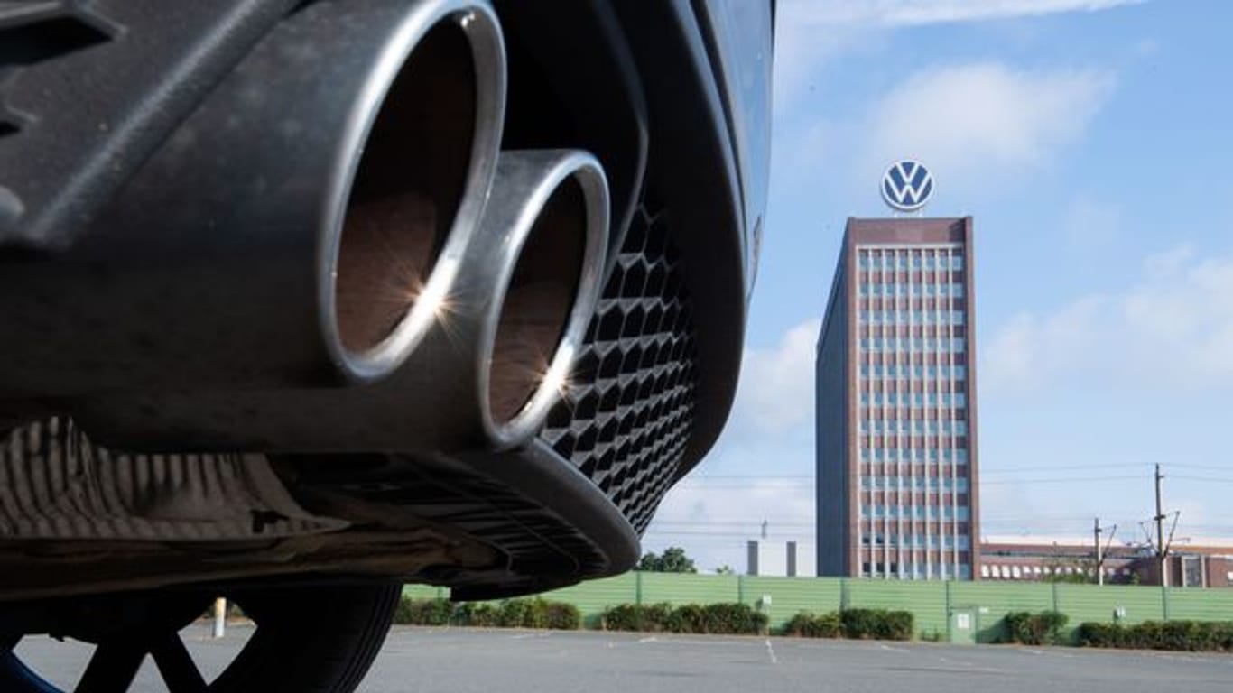 Auspuffrohre eines Fahrzeugs von Volkswagen