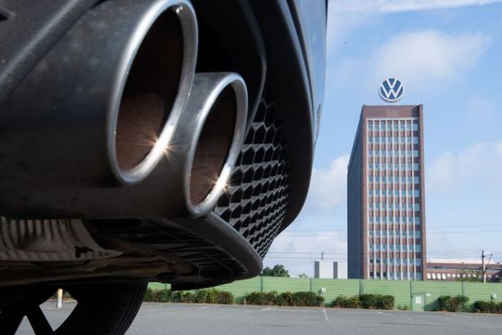Auspuffrohre eines Fahrzeugs von Volkswagen