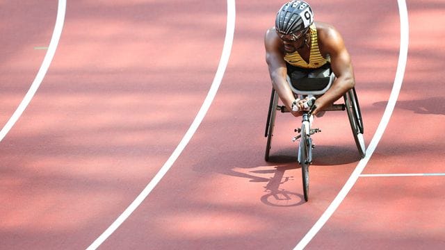 Rennrollstuhlfahrer Alhassane Baldé Rennrollstuhlfahrer Alhassane Baldé