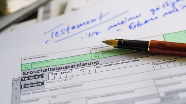 Formular für die Erbschaftsteuererklärung Formular für die Erbschaftsteuererklärung