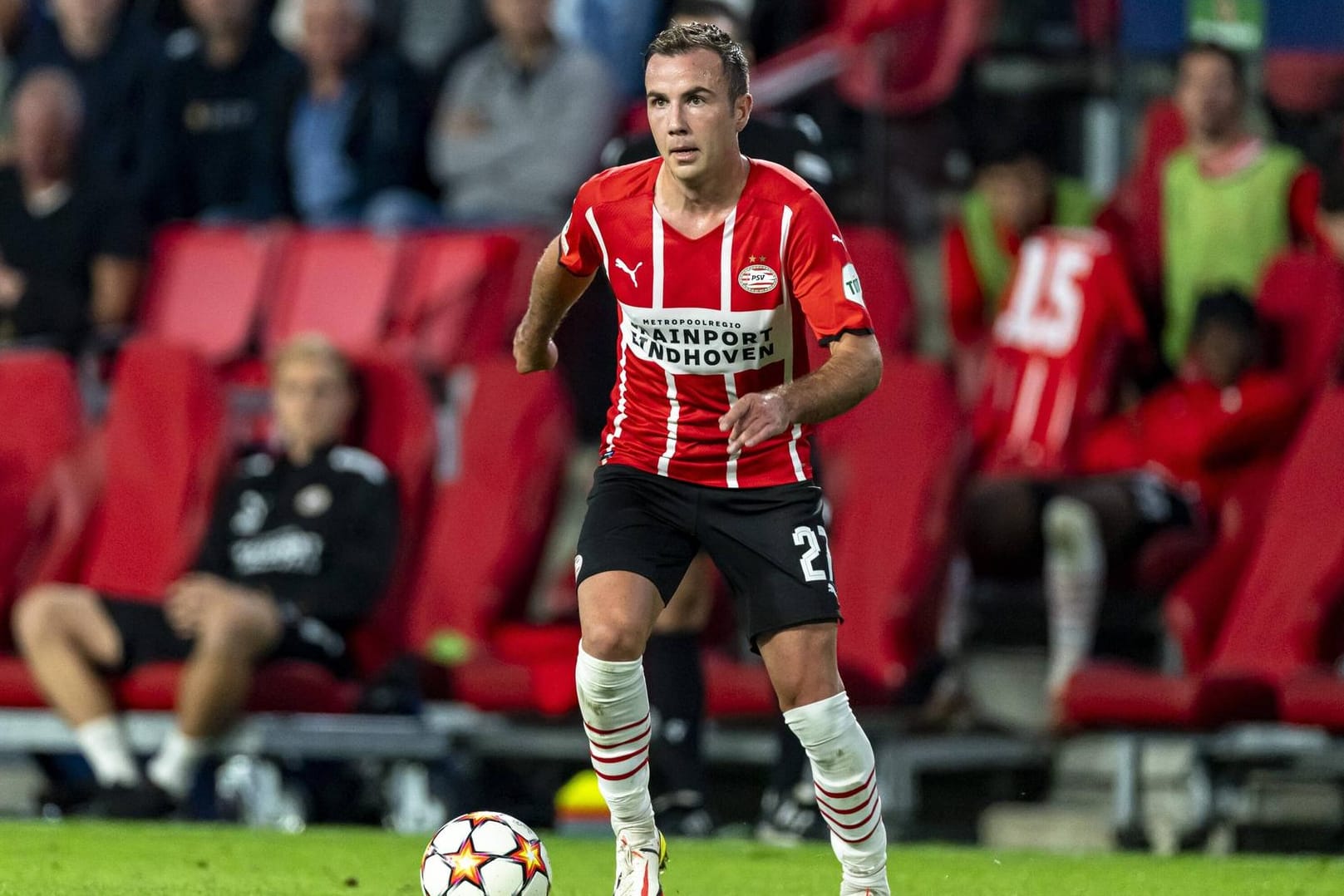 Mario Götze: Der Ex-Nationalspieler spielt seit Oktober 2020 für die PSV Eindhoven.