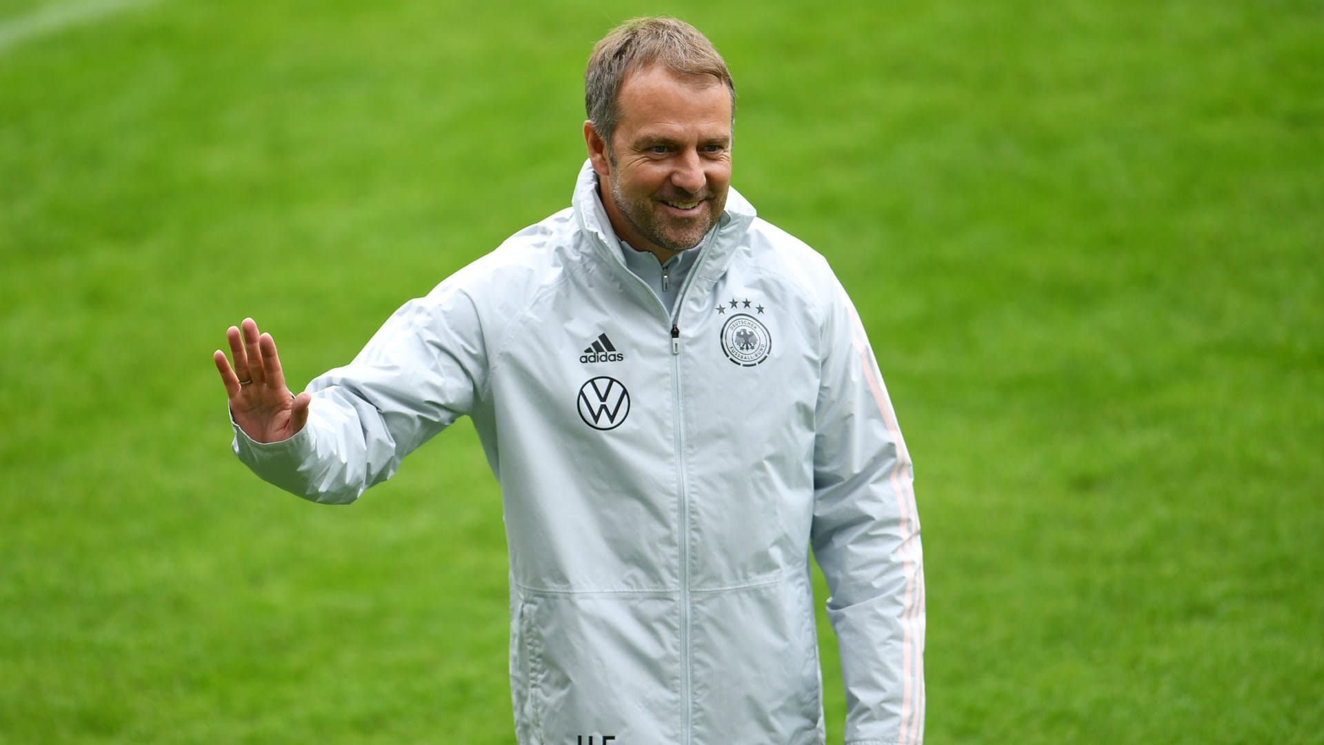 Erstes Spiel als Bundestrainer: Hansi Flick.