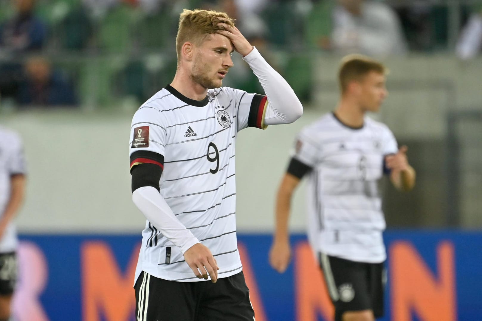 Nicht zufrieden: Timo Werner erzielte zwar einen Treffer gegen Liechtenstein, doch die Leistung der DFB-Elf ließ noch Luft nach oben.