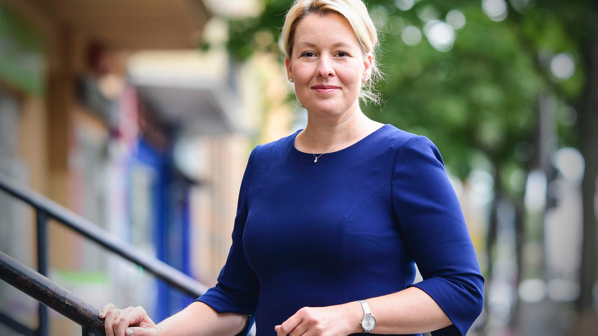 SPD-Spitzenkandidatin, Franziska Giffey: Sie will Berlinerinnen und Berliner ein 365-Euro-Ticket im Nahverkehr anbieten.
