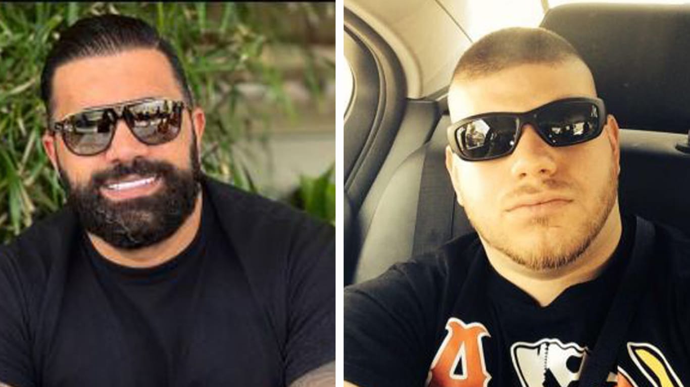 Ramin Y. (li.) und Mustafa H. (re.): Mit diesen Fotos sucht die Polizei nach den mutmaßlichen "Hells Angels"-Mitgliedern wegen Mordes und versuchten Mordes.