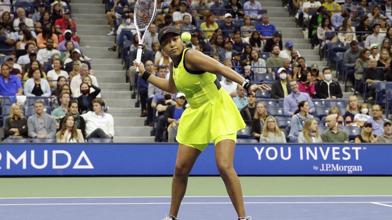 Die Weltranglistendritte Naomi Osaka bei den US Open: "Ich denke, ich werde für eine Weile mit dem Spielen pausieren."