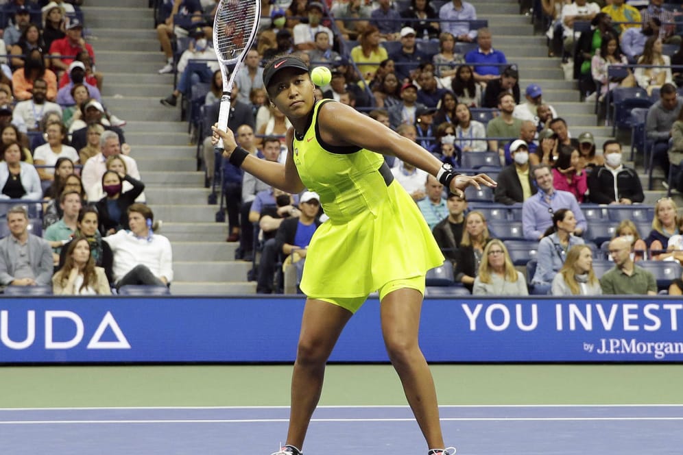 Die Weltranglistendritte Naomi Osaka bei den US Open: "Ich denke, ich werde für eine Weile mit dem Spielen pausieren."