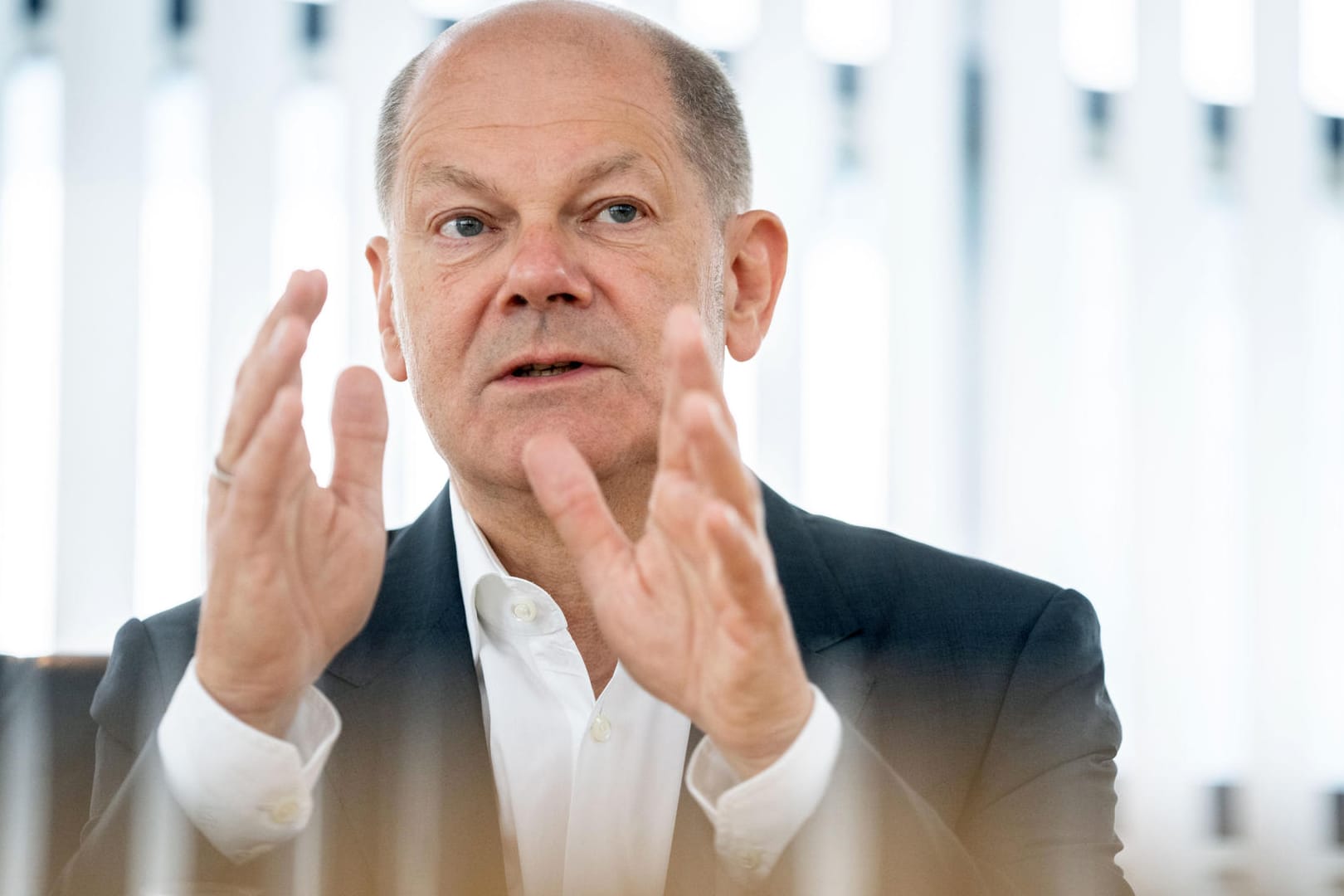 SPD-Kanzlerkandidat Olaf Scholz (Archivfoto): Die jüngste Weigerung der Linken-Abgeordneten im Bundestag, dem Evakuierungseinsatz der Bundeswehr in Kabul zuzustimmen, sei "schlimm" gewesen.