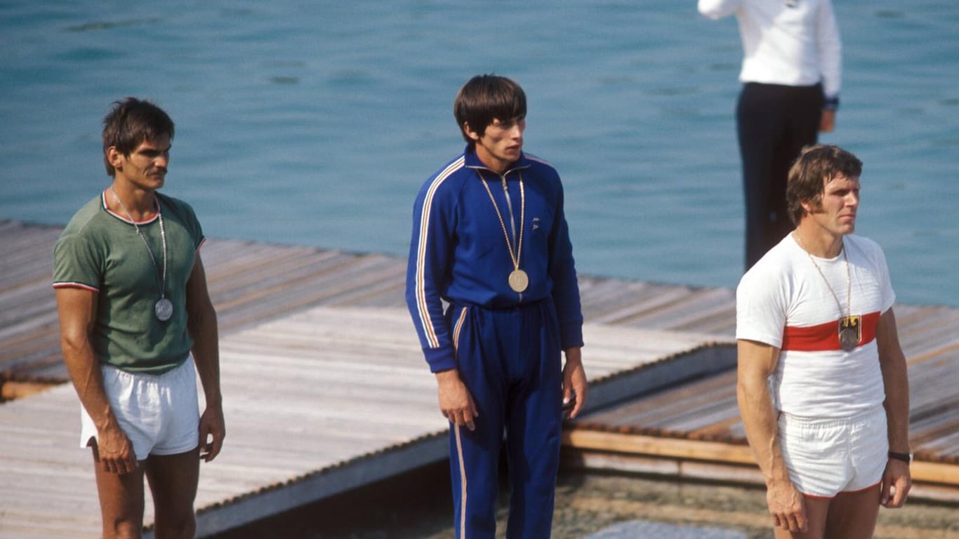 Ivan Patzaichinn (M.): Der Rumäne holte 1972 in München Gold im Einer-Canadier.