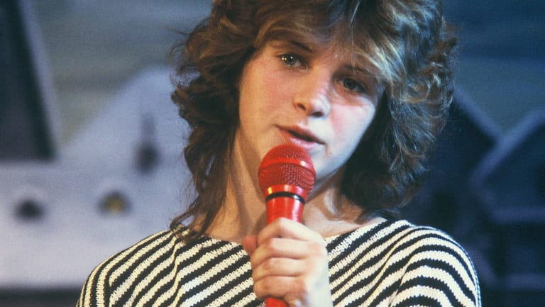 Nicki als Teenager bei einem Auftritt 1983.