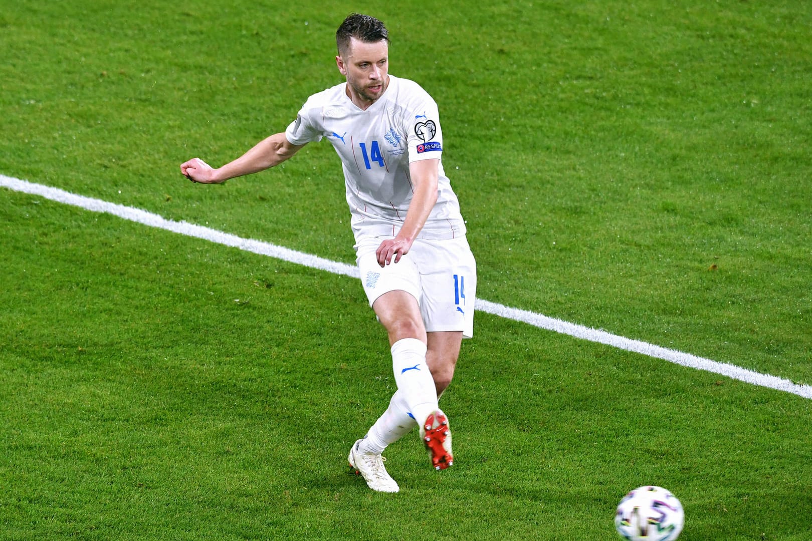 Islands Kari Arnason (Archivbild): Sein Team kam zu einem späten Ausgleich gegen Nordmazedonien.