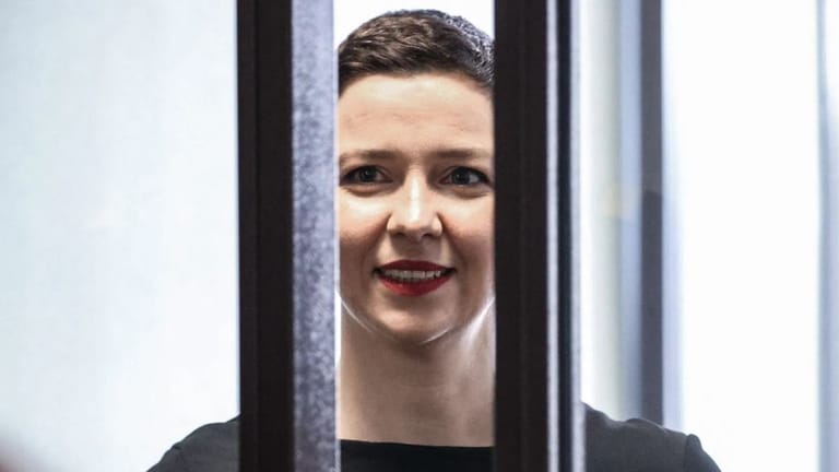 Maria Kolesnikowa Anfang August vor Gericht in Minsk.