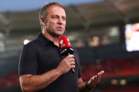Bundestrainer Hansi Flick war zufrieden mit dem Auftritt des DFB-Teams.