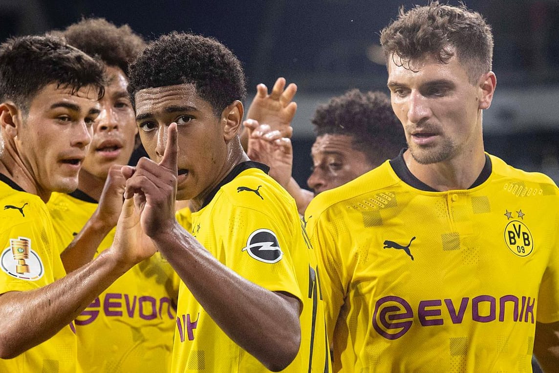 Jude Bellingham und Giovanni Reyna (l.): Letzterer hat sich bei seiner Länderspielreise verletzt.