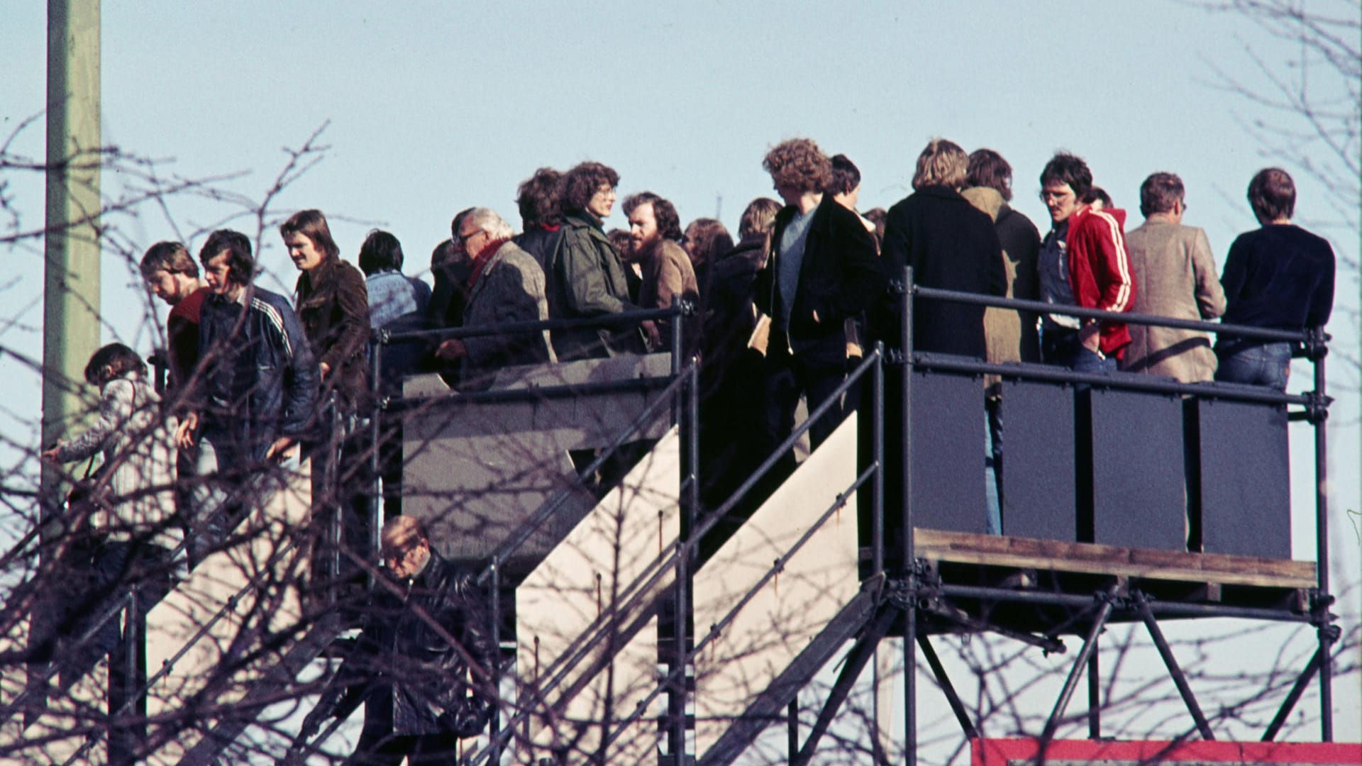 Aussichtsplattform in Kreuzberg: Von dort konnten West-Berliner über die Mauer blicken.