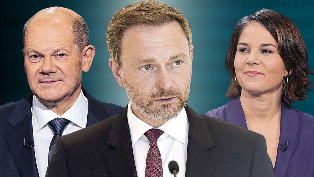 Olaf Scholz, Christian Lindner, Annalena Baerbock: Können die drei zusammen arbeiten?