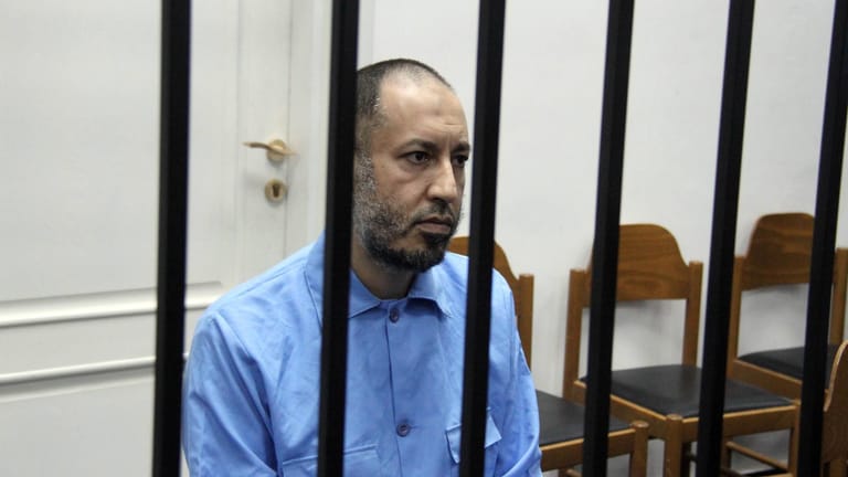 Saadi Gaddafi 2015 vor Gericht: Der Sohn des früherern libyschen Diktators Gaddafi wurde nun aus der Haft entlassen.