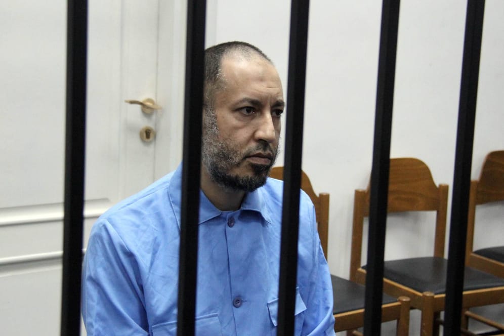 Saadi Gaddafi 2015 vor Gericht: Der Sohn des früherern libyschen Diktators Gaddafi wurde nun aus der Haft entlassen.