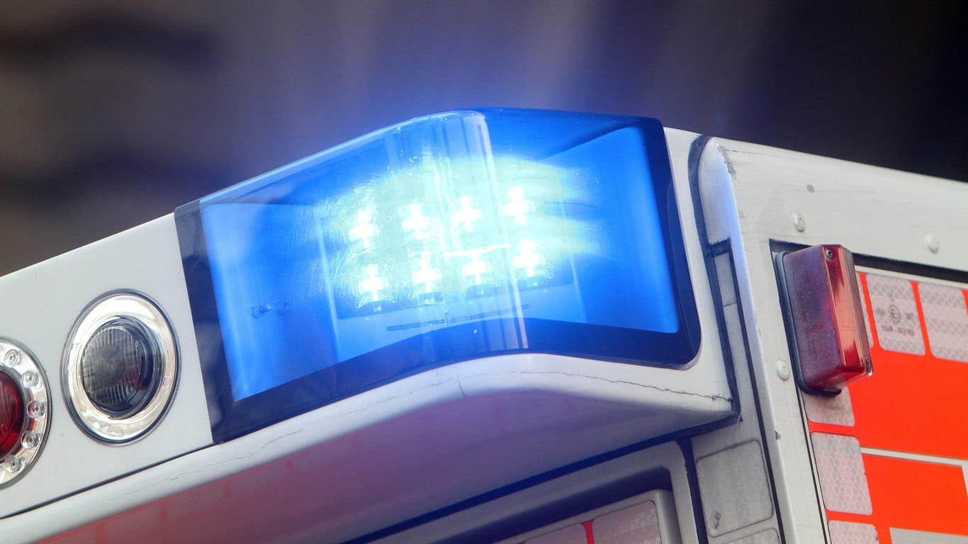 Blaulicht an einem Rettungsfahrzeug: Der 15-Jährige kam bei dem Unfall ums Leben (Symbolbild).