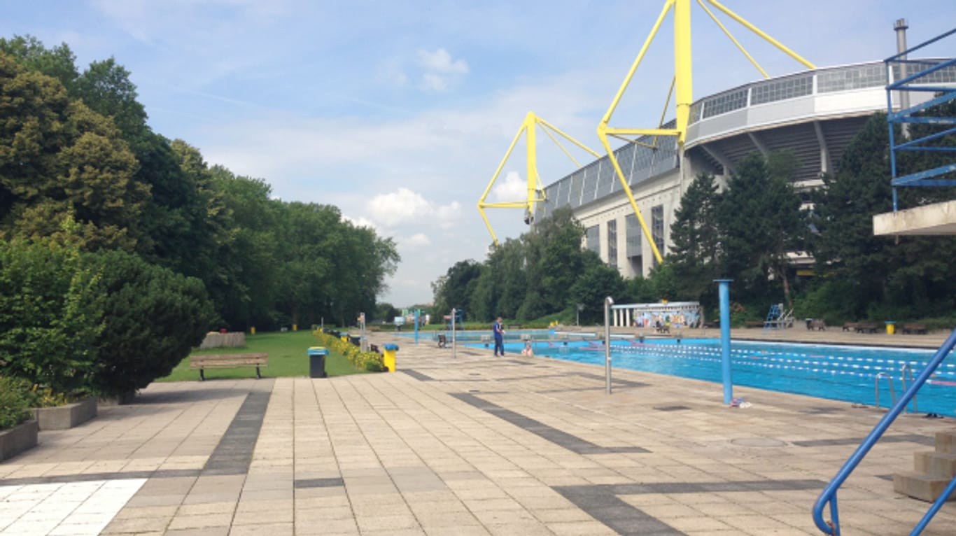 Das Freibad Volkspark (Archivbild): Hier können Schwimmer noch Bahnen ziehen.