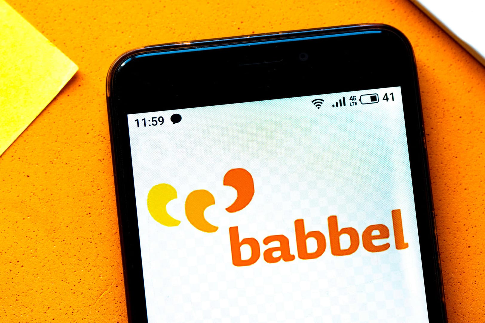 Logo von Babbel auf einem Smartphone: Das Unternehmen will an die Börse. Logo von Babbel auf einem Smartphone: Das Unternehmen will an die Börse.