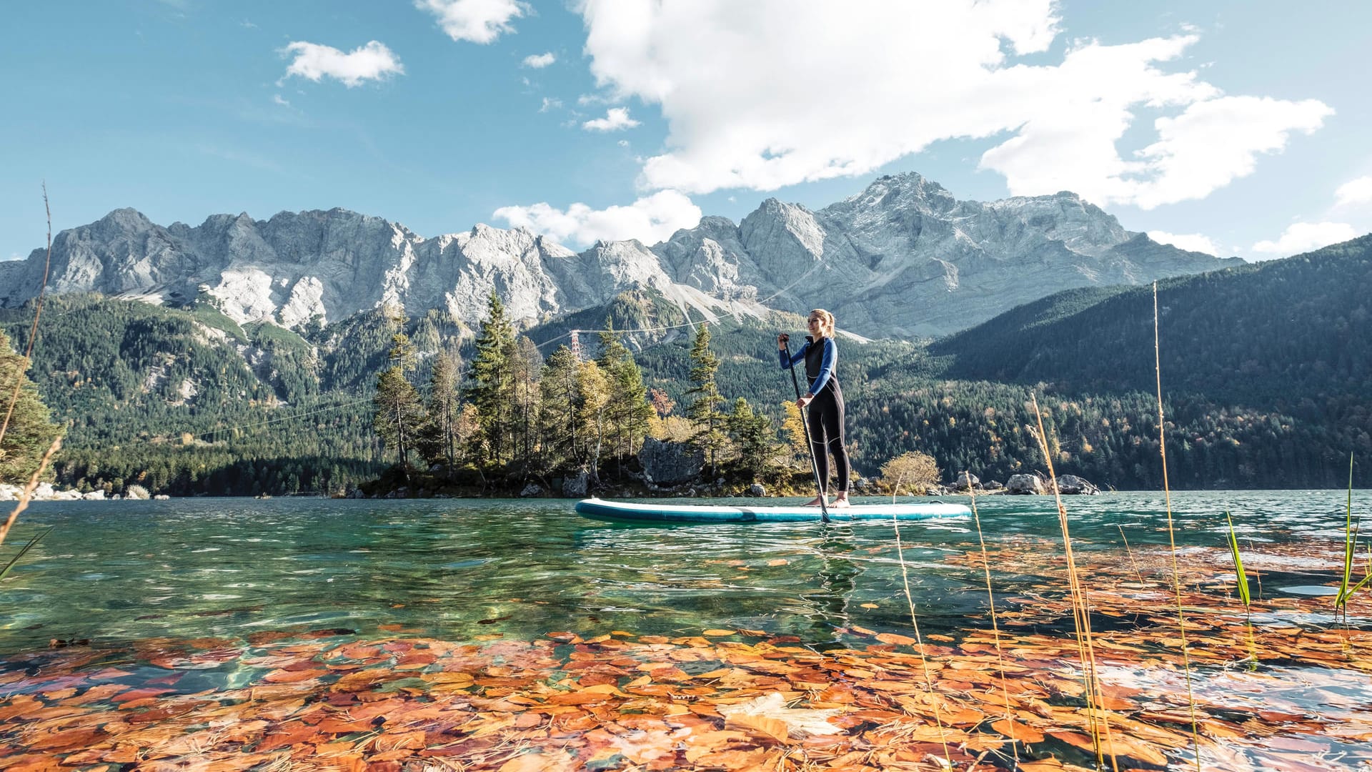 Garmisch-Partenkirchen, Eibsee (Symbolfoto): Trotz der anhaltenden Corona-Krise planen viele schon jetzt ihren Herbsturlaub.