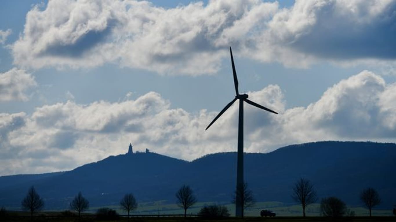 Windrad in Thüringen