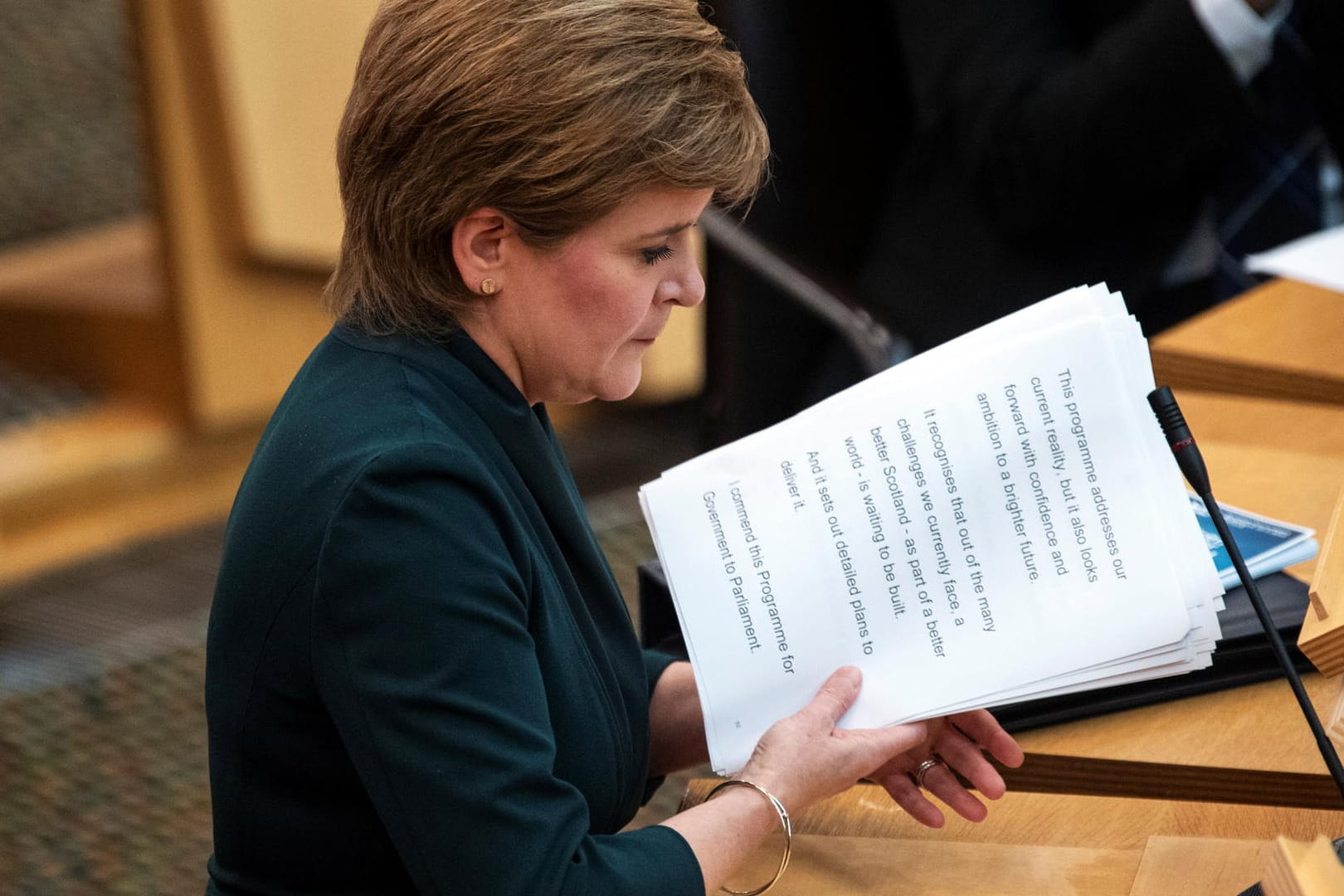 Nicola Sturgeon, Regierungschefin von Schottland: Großbritanniens Premierminister Boris Johnson stellt sich gegen das Unabhängigkeitsreferendum.
