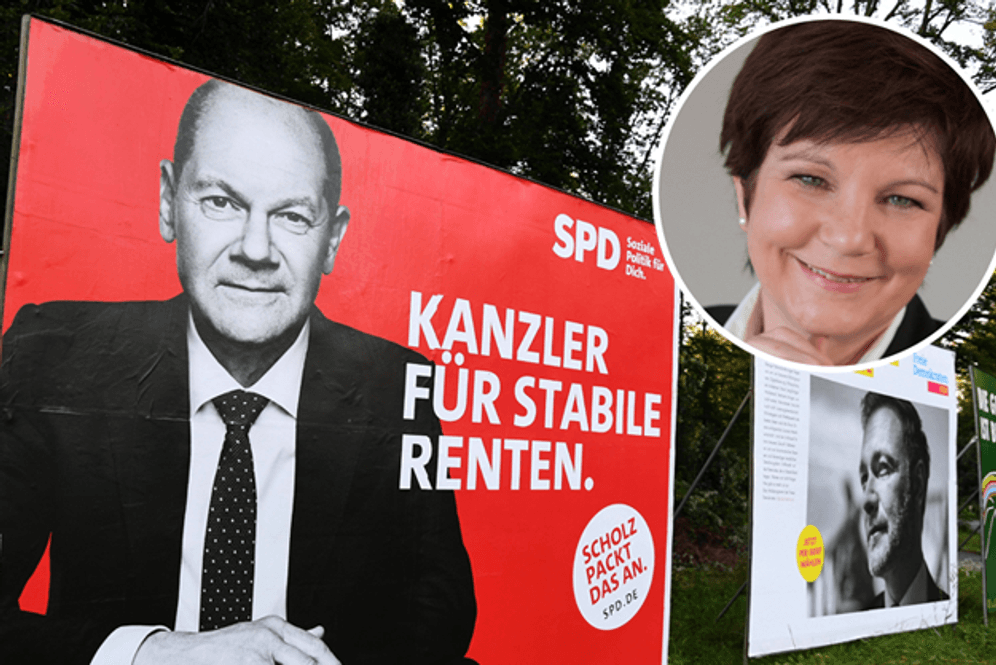 Wahlplakat der SPD zum Thema Rente: Die Parteien können die Zusage an die Rente nicht halten.