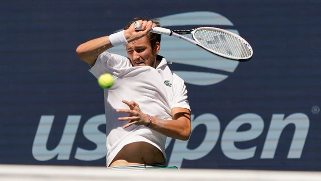 Steht bei den US Open im Halbfinale: Daniil Medwedew. Steht bei den US Open im Halbfinale: Daniil Medwedew.