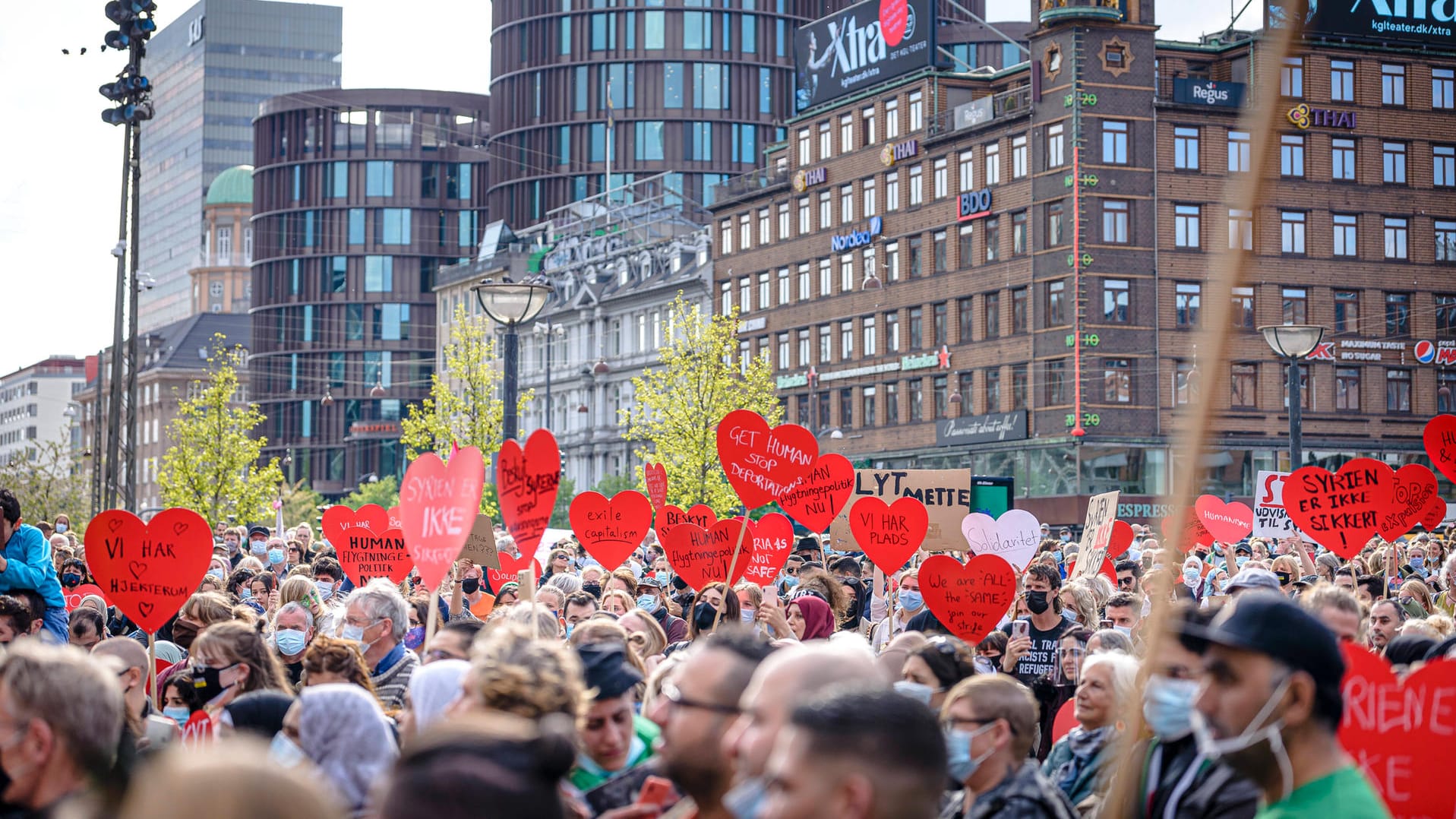 Demonstration gegen Dänemarks Migrationspolitik: Das Ziel der Regierung ist es, die Zahl der Asylbewerber auf null zu senken.