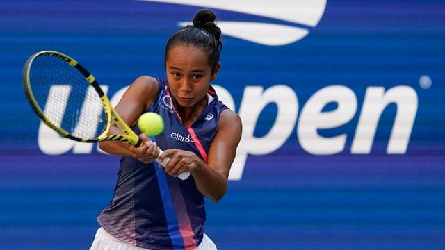 Leylah Fernandez gewann in New York gegen die Ukrainerin Jelina Switolina. Leylah Fernandez gewann in New York gegen die Ukrainerin Jelina Switolina.