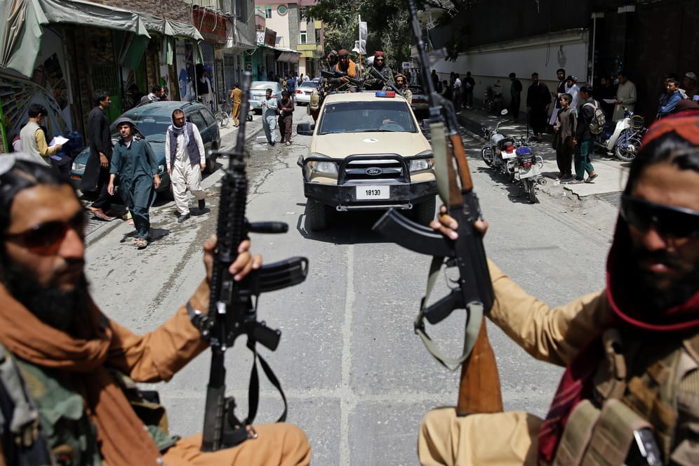 Kabul: Taliban-Kämpfer kontrollieren die Straßen der afghanischen Hauptstadt.