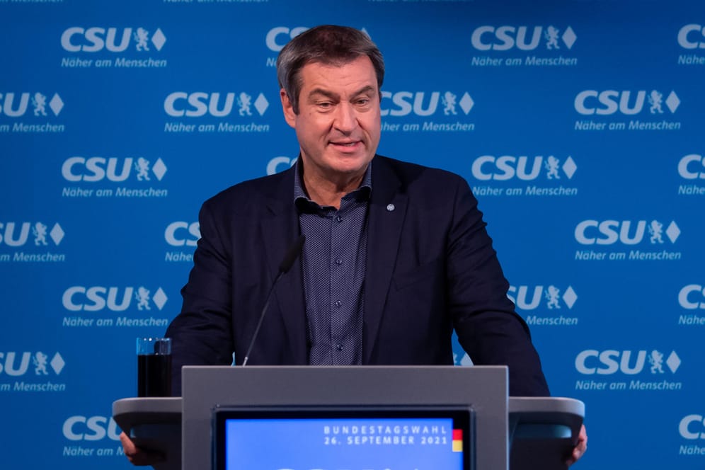 Markus Söder: Der CSU-Chef sieht die Union nicht als Juniorpartner in einer Koalition mit der SPD.