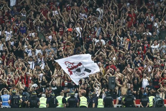 Das Spiel zwischen OGC Nizza und Olympique Marseille am 22.