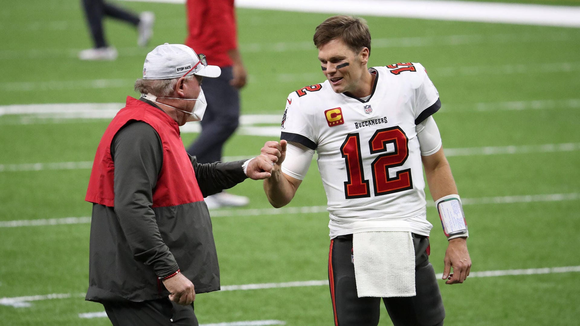 Erfolgsduo: Tom Brady (r.) mit Tampa-Coach Bruce Arians.